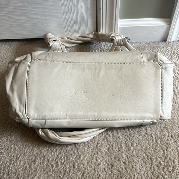Coach cream leather shoulder bag - Picture 4 of 4